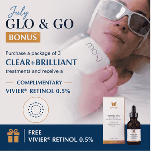 July Promo | Clear + Brilliant® and Retinol 0.5% - MD Aesthetics